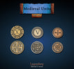 Medieval Unit Metal Coin Set