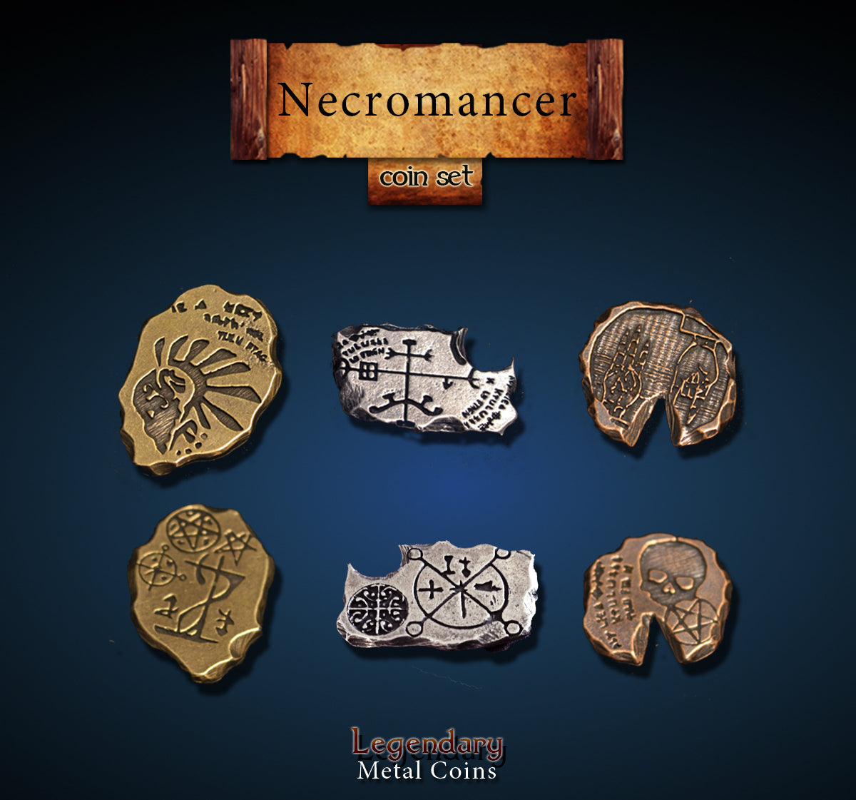 Necromancer Metal Coin Set
