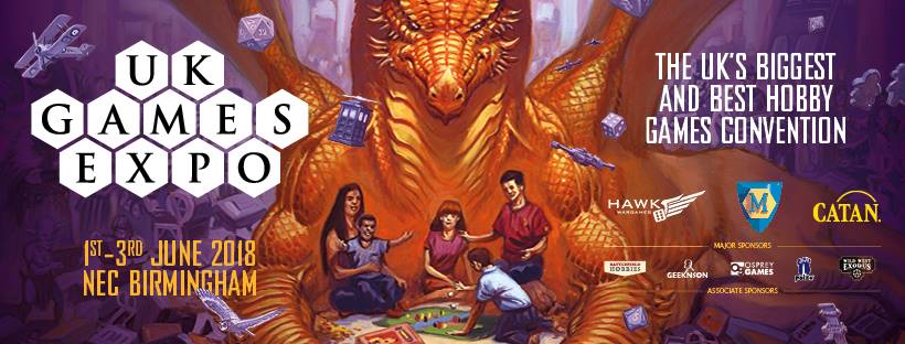 UK Games Expo 2018 June 1 - June 3