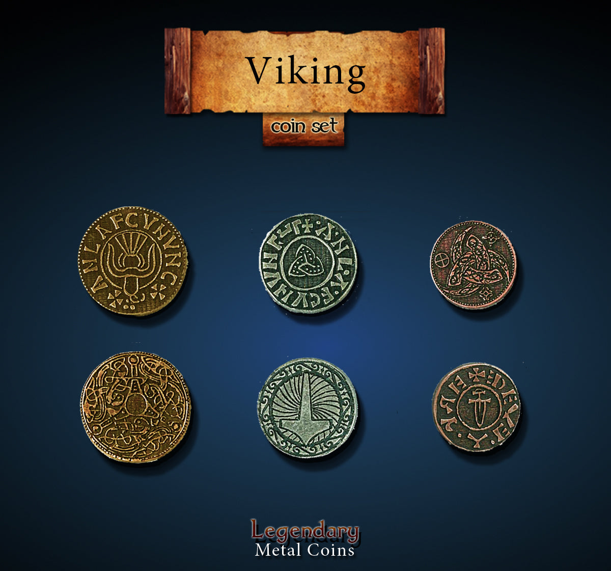 Viking Metal Coin Set