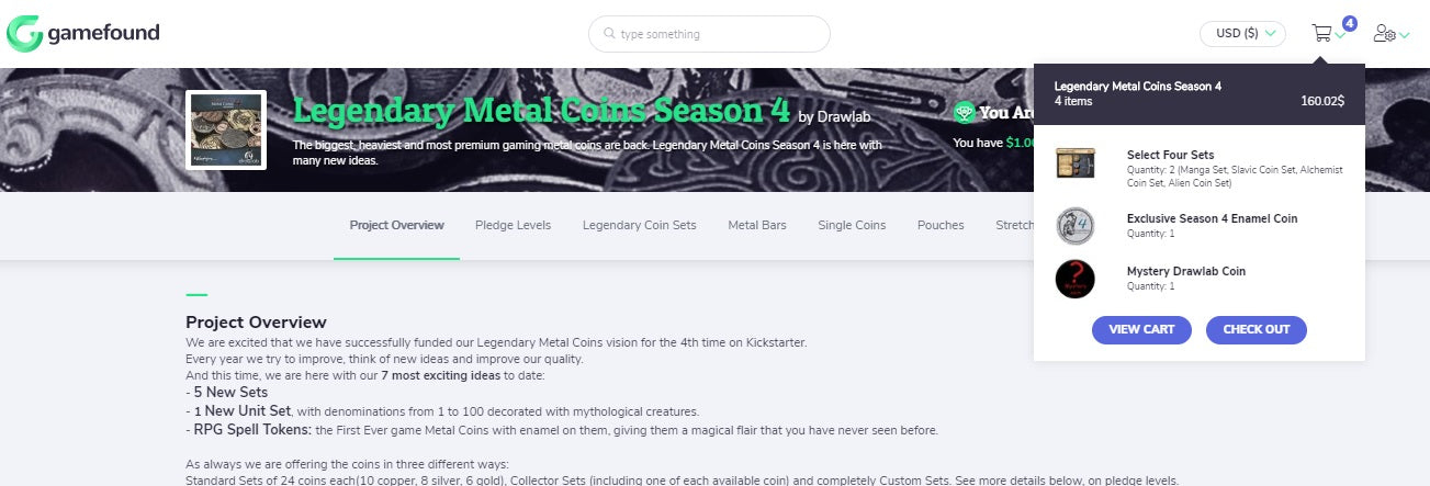 Legendary Metal Coins Season 4- Pledge Manager guide