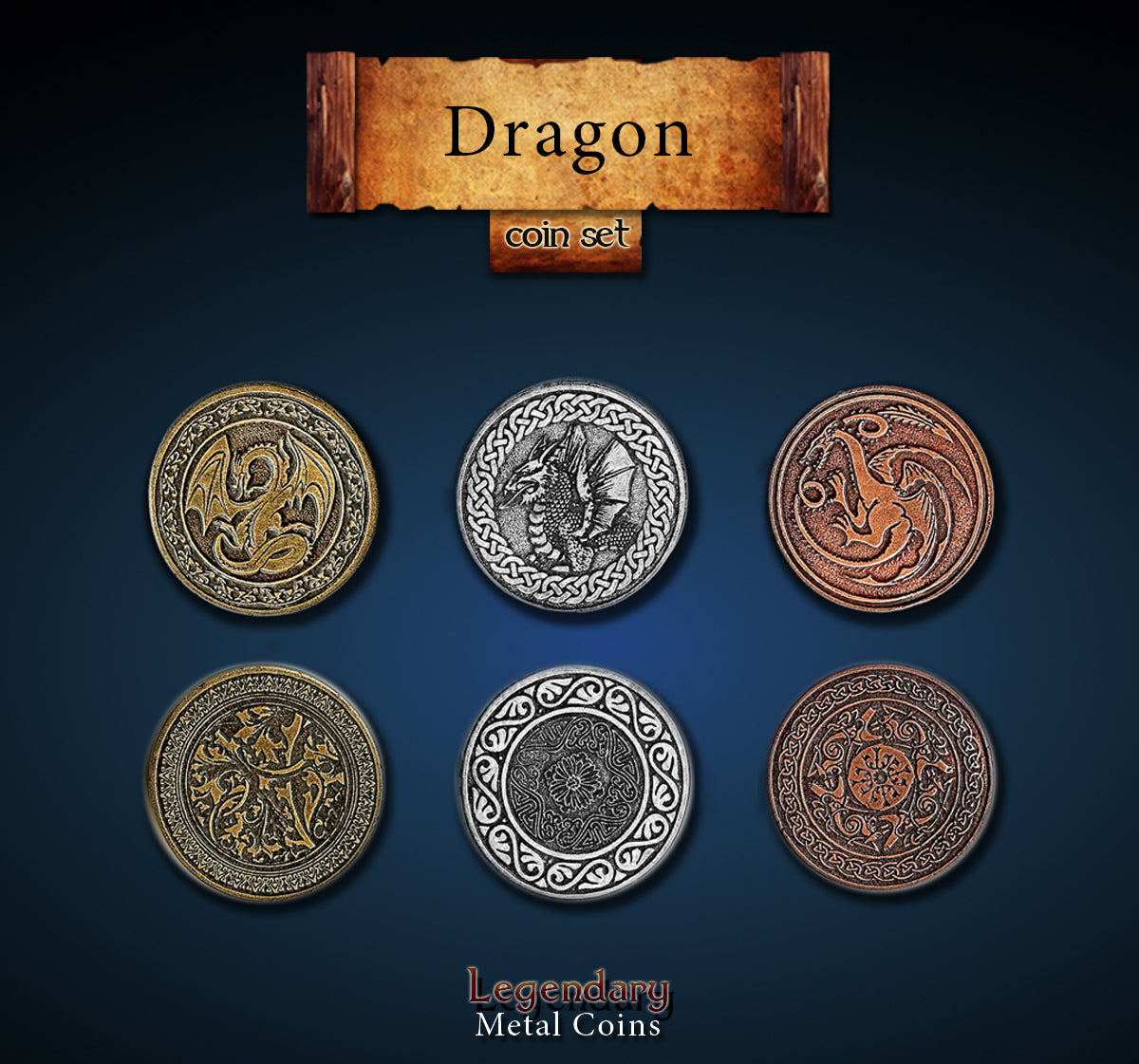 Dragon Metal Coin Set