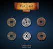 Far East Metal Coins Set