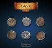 Greek Metal Coin Set