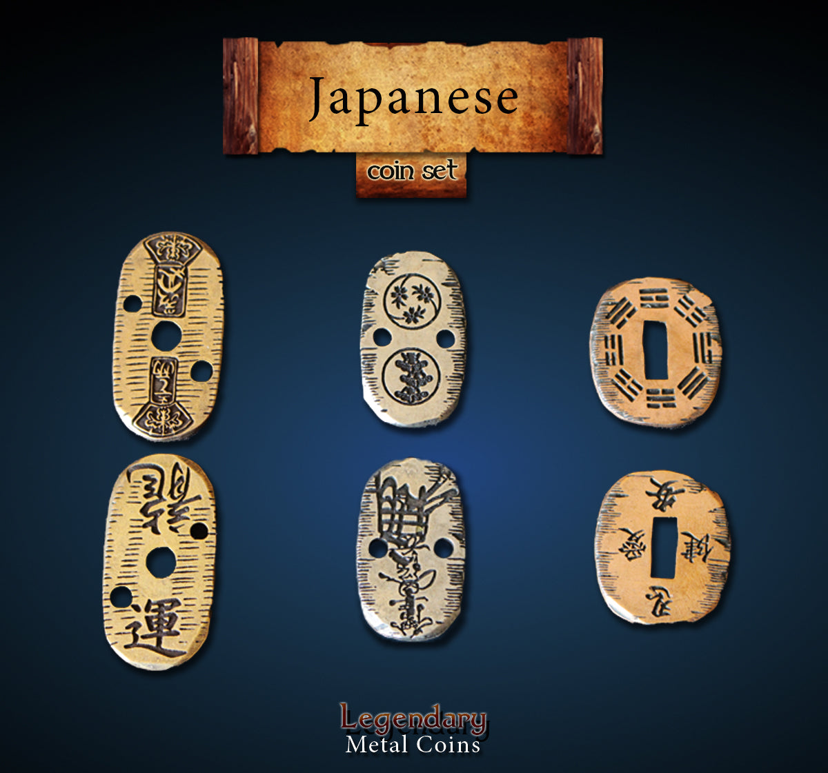 Japanese Metal Coin Set