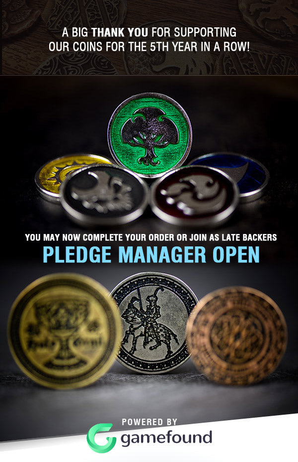 Legendary Metal Coins season 5 Gamefound pledge manager is now live