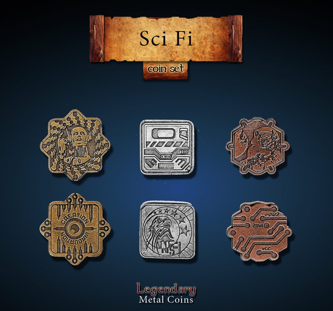 Sci Fi Coin Set – Drawlab Entertainment