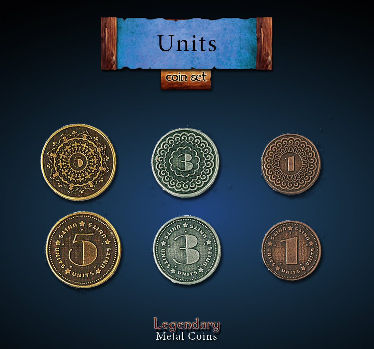 Units Metal Coin Set