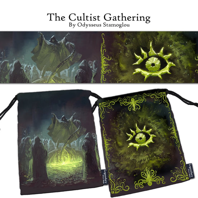 Extra Large "The Cultist Gathering" Dice Bag