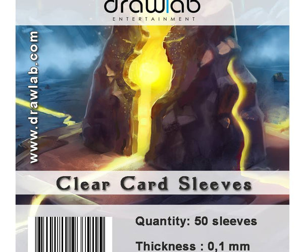 Clear Card Sleeves 110mm x 80mm Drawlab Entertainment Clear Card Sleeves 110mm x 80mm Drawlab Entertainment