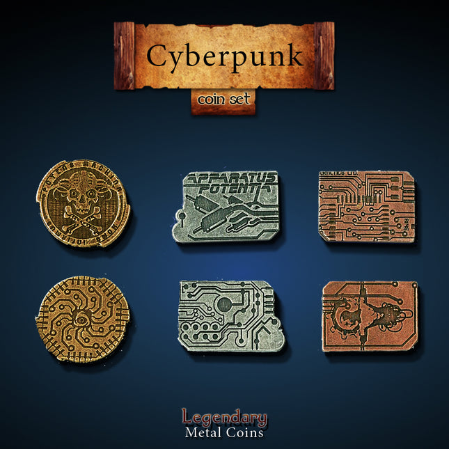 Cyberpunk Set-Legendary Metal Coins