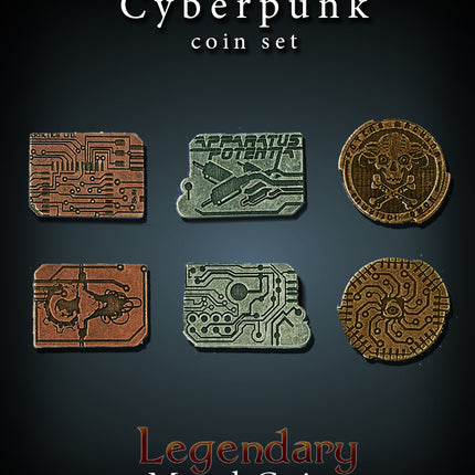 Cyberpunk Set-Legendary Metal Coins