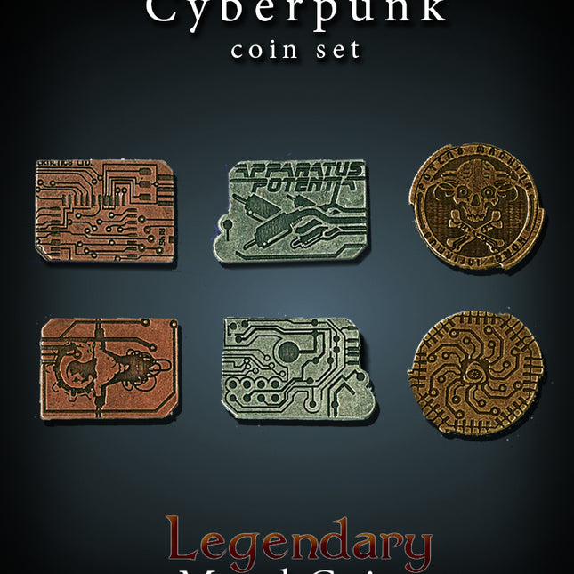Cyberpunk Set-Legendary Metal Coins