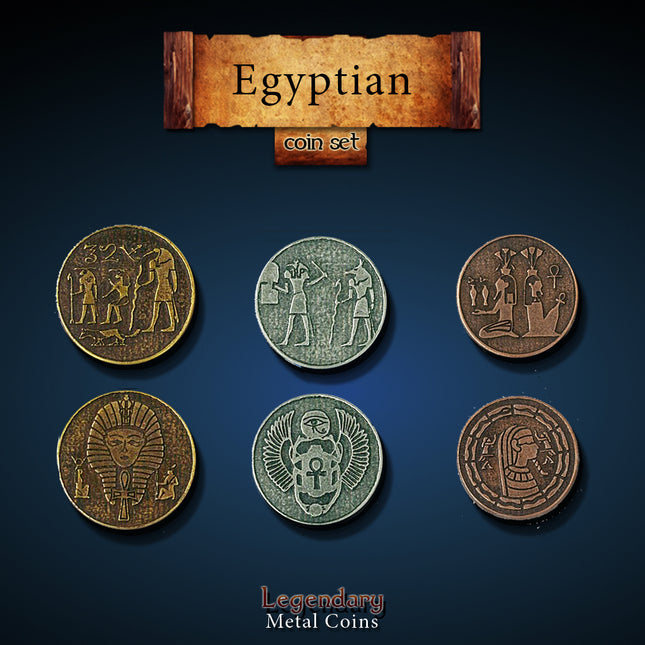 Egyptian Set-Legendary Metal Coins
