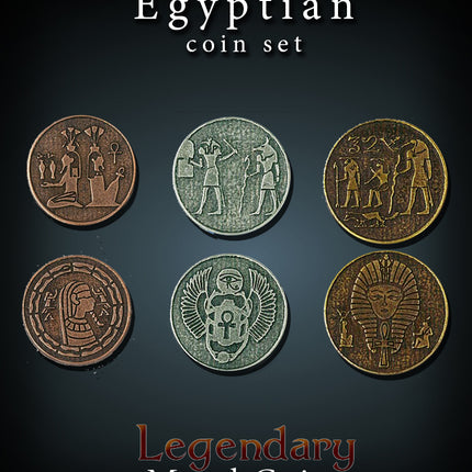 Egyptian Set-Legendary Metal Coins
