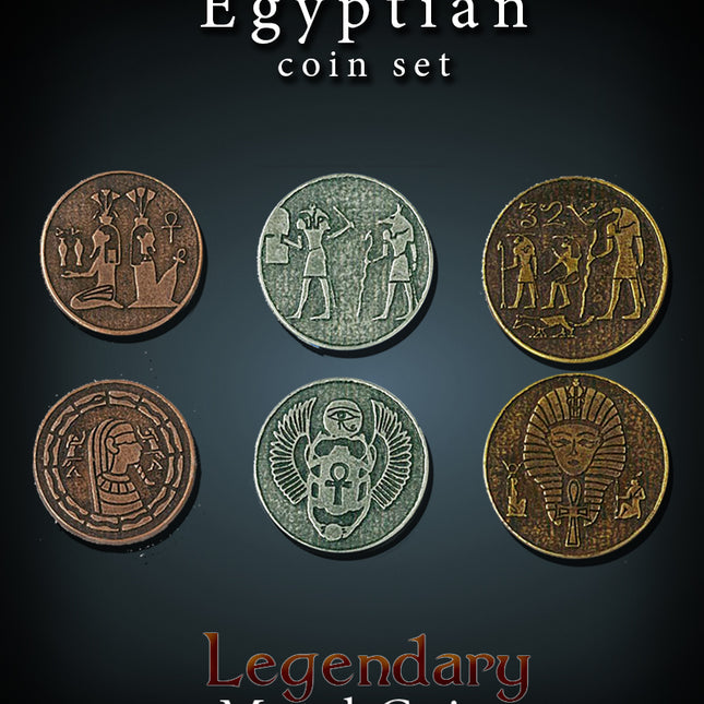 Egyptian Set-Legendary Metal Coins