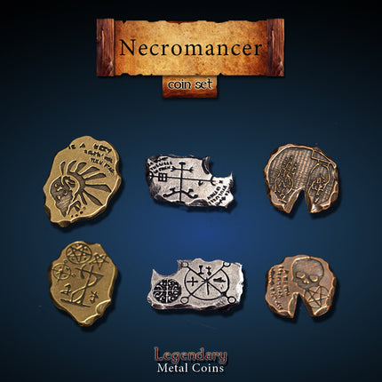 Necromancer Set-Legendary Metal Coins