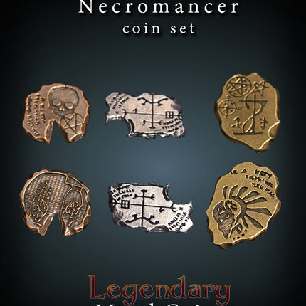 Necromancer Set-Legendary Metal Coins