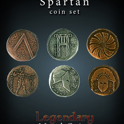 Spartan Set-Legendary Metal Coins