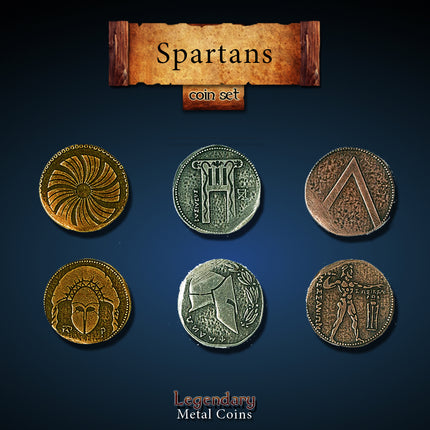 Spartan Set-Legendary Metal Coins