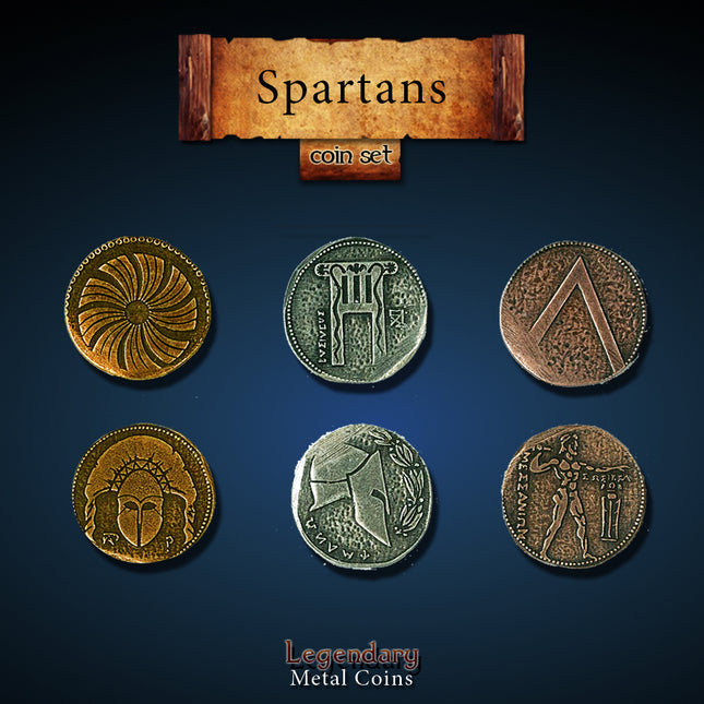 Spartan Set-Legendary Metal Coins