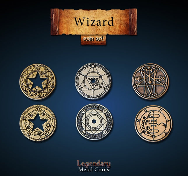 Wizard Set-Legendary Metal Coins