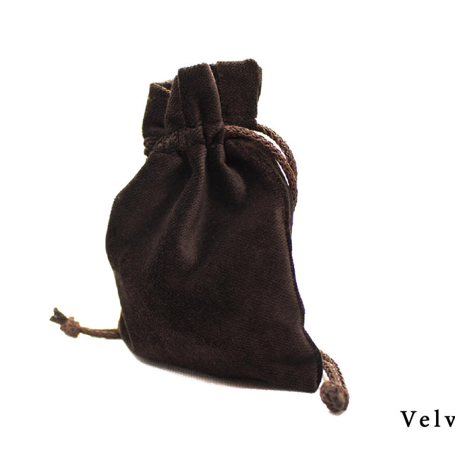Brown Velvet Pouch