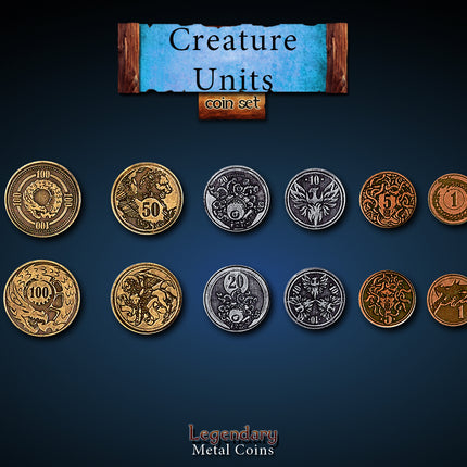 Creature Units Coin Set