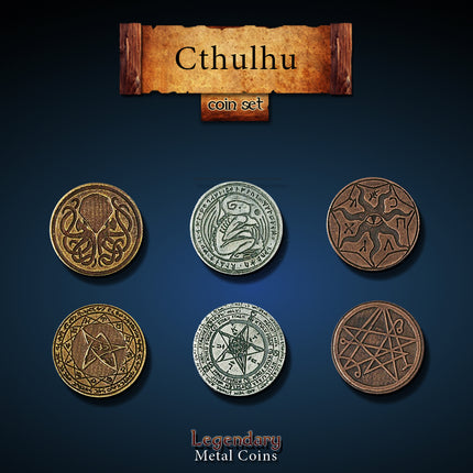Cthulhu Set-Legendary Metal Coins