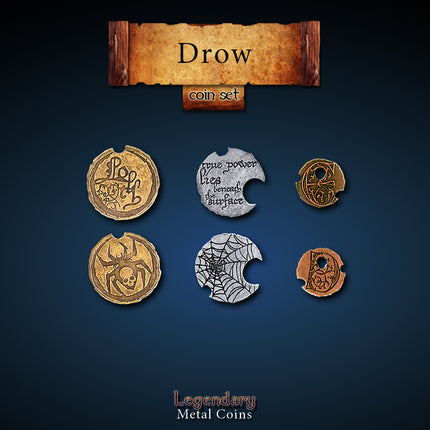 Drow Coin Set