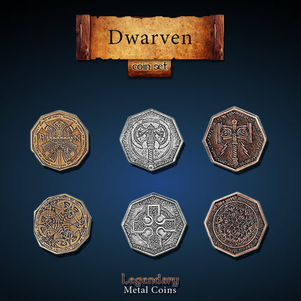 Dwarven Set -Legendary Metal Coins
