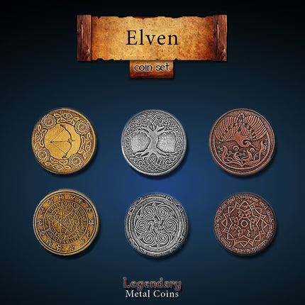 Elven Set-Legendary Metal Coins