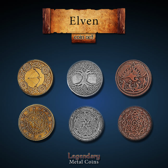 Elven Set-Legendary Metal Coins