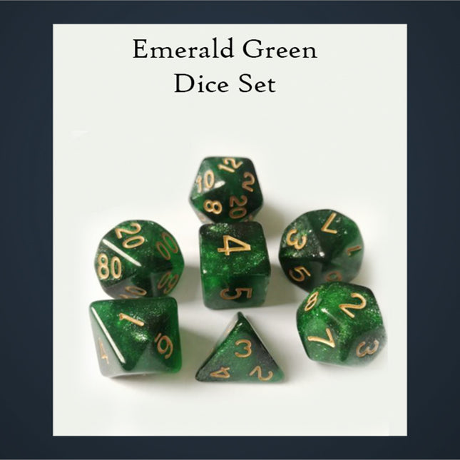 Emerald Green Dice Set