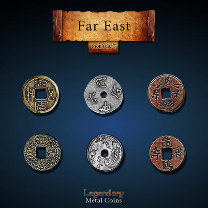 Far East Set-Legendary Metal Coins