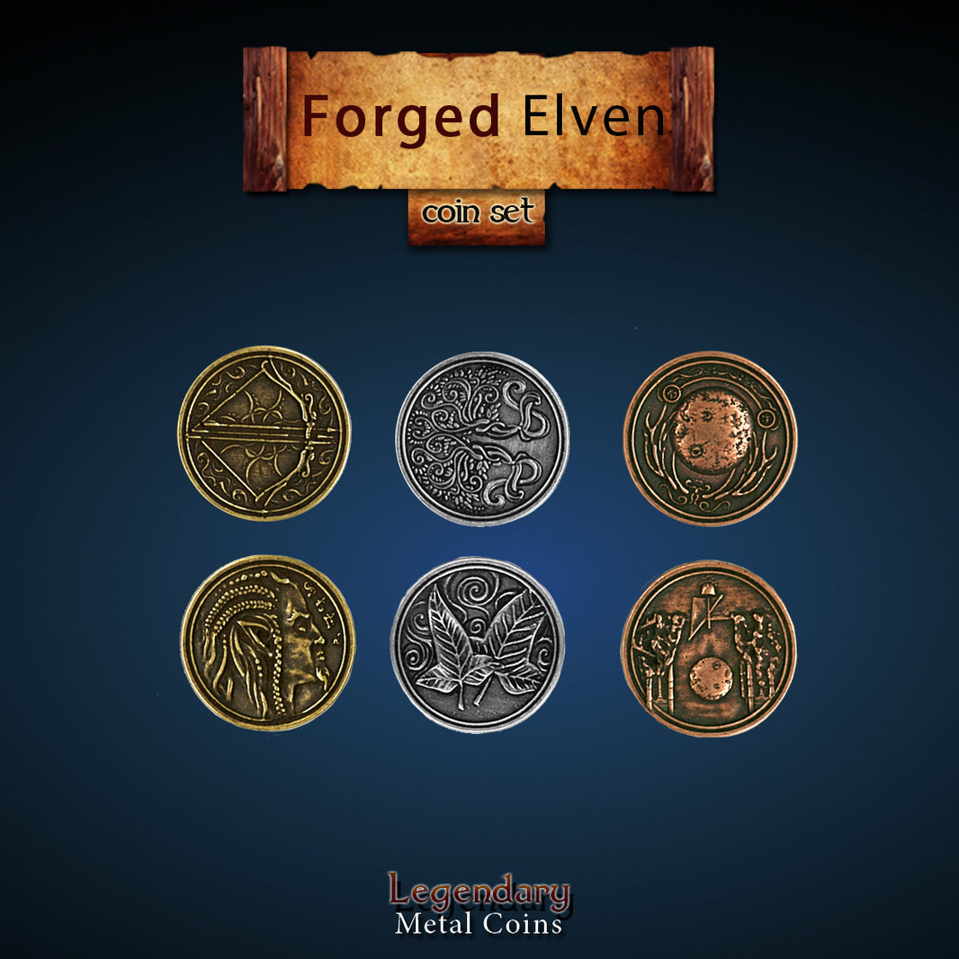 Forged Elven Coin Set – Drawlab Entertainment