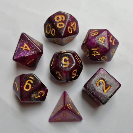 Rhodonite Pink Dice Set