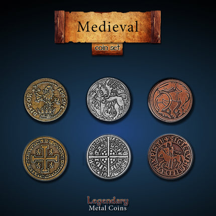 Medieval Set-Legendary Metal Coins