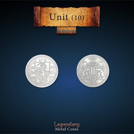 Units Platinum Coin "10"