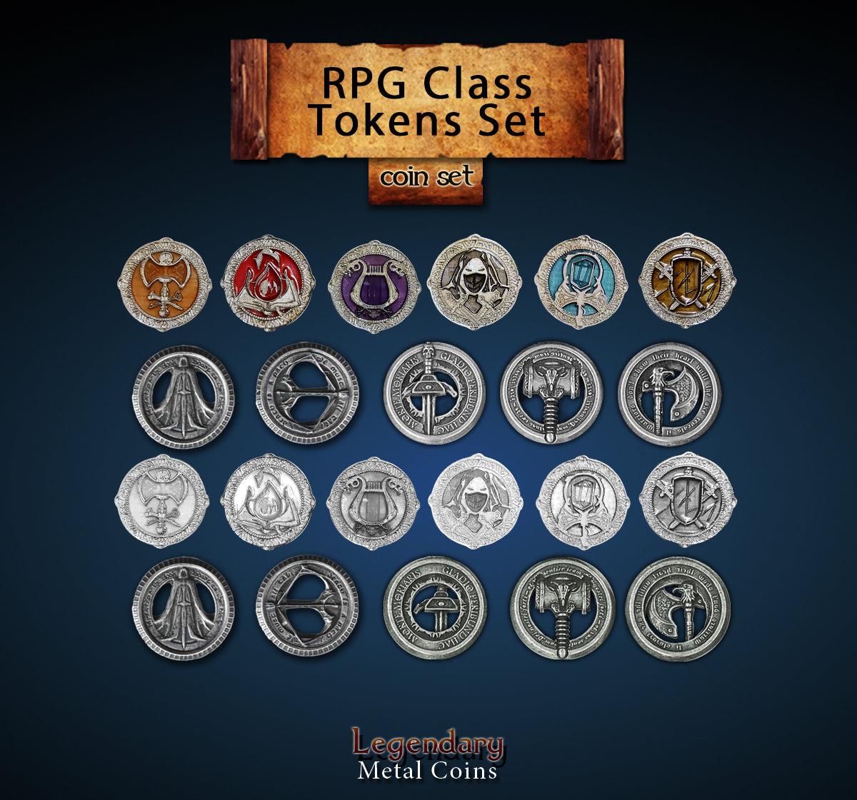 First Class Tokens RPG Class Tokens Set – Drawlab Entertainment