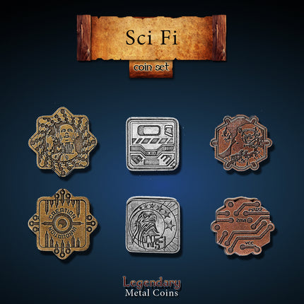 Sci-Fi Set-Legendary Metal Coins