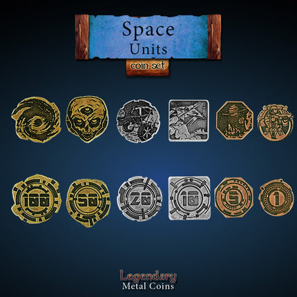 Space Units Coin Set