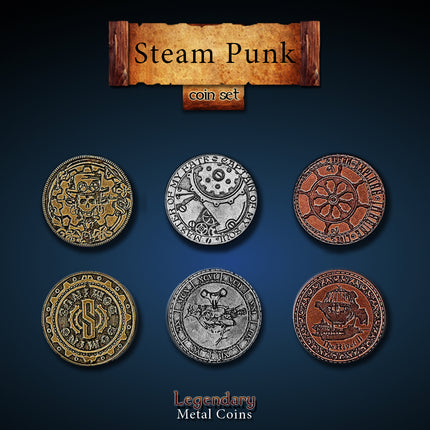 Steampunk Set-Legendary Metal Coins