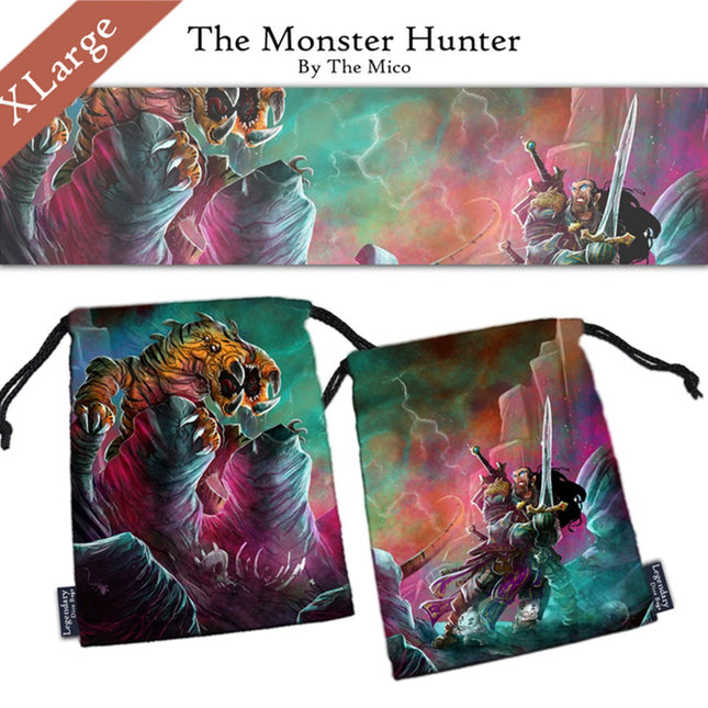Extra Large "The Monster Hunter" Dice Bag