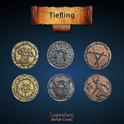Tiefling Coin Set