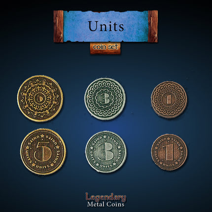 Unit Set-Legendary Metal Coins