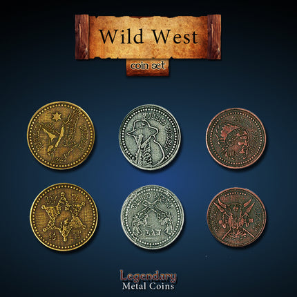 Wild West Set -Legendary Metal Coins