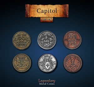 Capitol Set -Legendary Metal Coins | Drawlab Entertainment