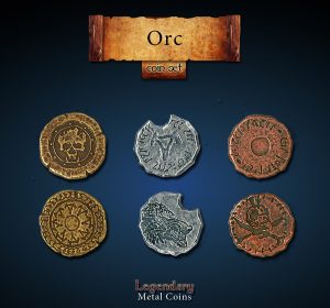 Orc Set -Legendary Metal Coins | Drawlab Entertainment