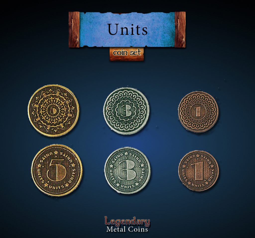 Unit Set-Legendary Metal Coins | Drawlab Entertainment